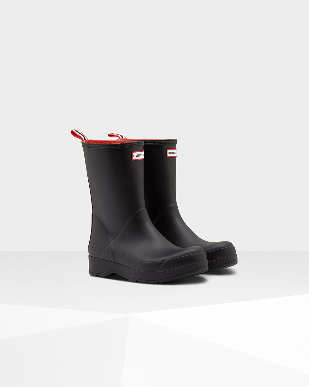 Hunter Muške Play Čizme Crne Original Insulated Mid-Height Rain Hrvatska 2765-FBXSN